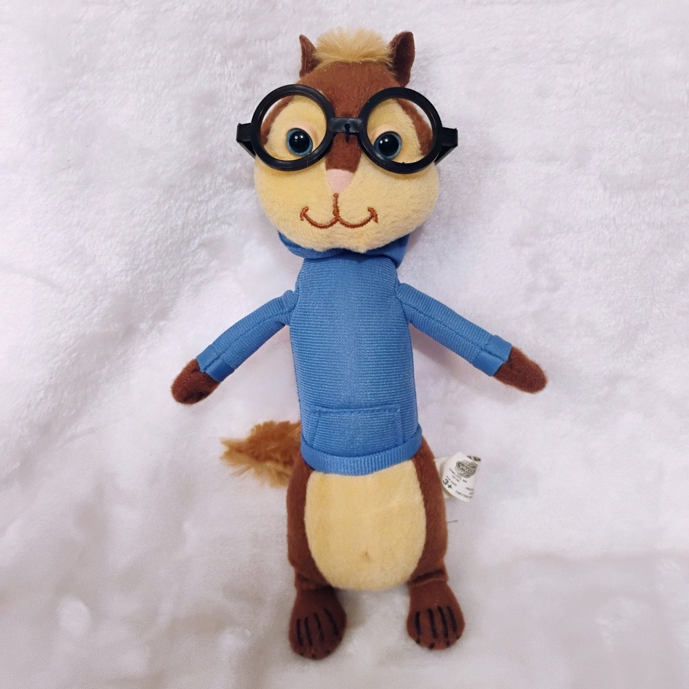 Nanco 2008 Alvin and the Chipmunks Movie SIMON 9" Plush Toy Crane Amusement E